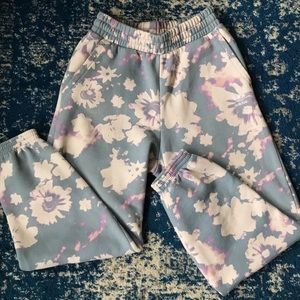 Going out of Sale-Sale!!!!  
Adidas Blue Floral Tie Dye Sweatpants 90s style